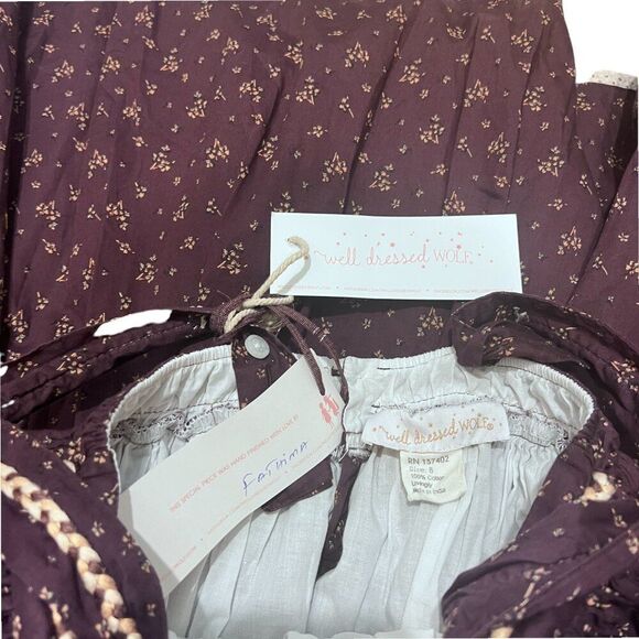 NWT! WDW Well Dressed Wolf Fall Floral Josephine Maxi Dress Size 8 - Picture 7 of 8